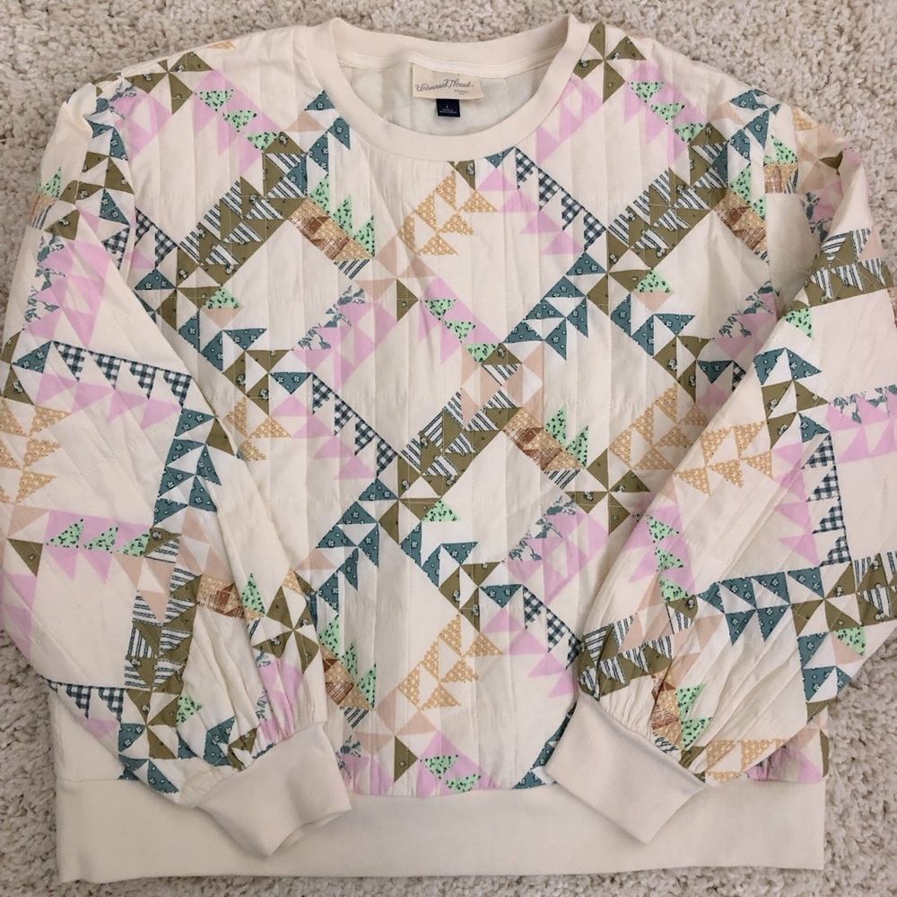 Quilted sweatshirt spring